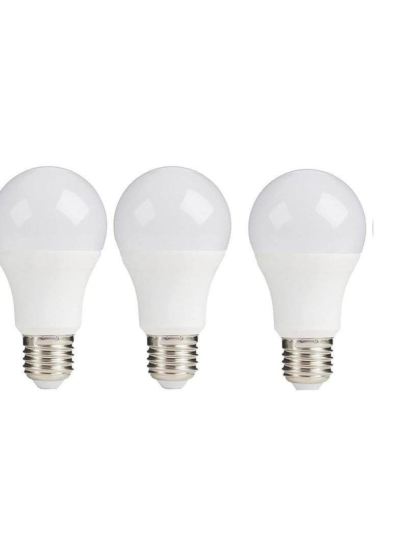 9 watt LED bulb - E27 screw cap - provides all lighting uses inside the house - (yellow light) (3), 9.0 watts  - Image 1