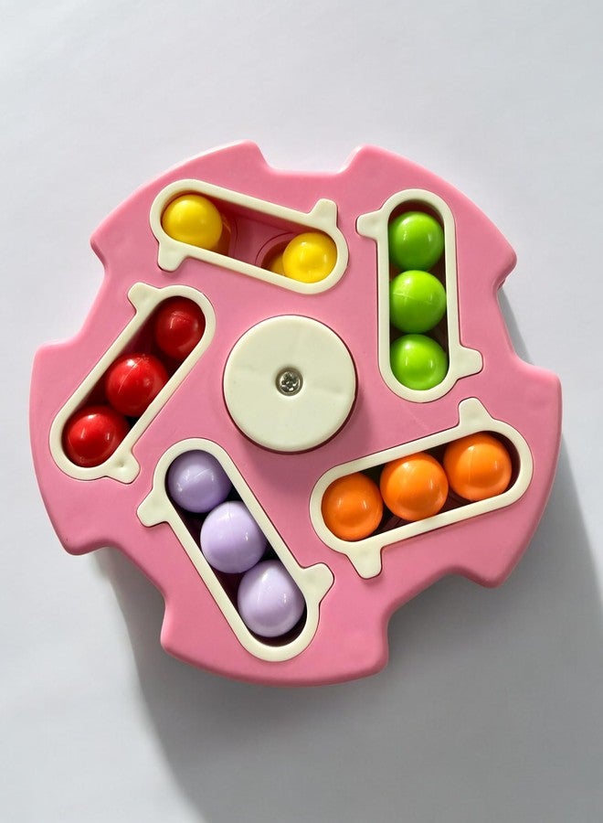 Dorytoys Dorytoy Montessori Color Sorting Puzzle Toy for Kids Rotating Bead Matching Game Educational Brain Development Toy for Toddlers Fine Motor Skills, Color Recognition & Logical Thinking Activity - Image 3