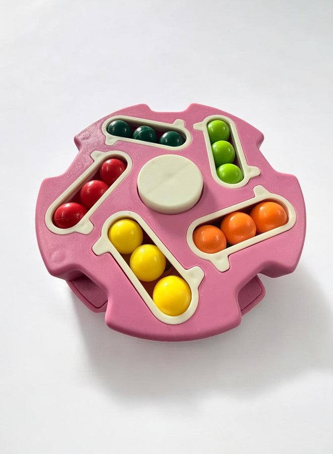 Dorytoys Dorytoy Montessori Color Sorting Puzzle Toy for Kids Rotating Bead Matching Game Educational Brain Development Toy for Toddlers Fine Motor Skills, Color Recognition & Logical Thinking Activity - Image 2