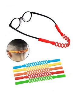 Aikanbo Kids Glasses Straps Sports Glasses Cord Straps 5 Pack Sunglass Straps Glasses Non-Slip Boy Glasses Holder Straps, 2 Hole Design Fits Most Glasses (5 Colors)  - Image 1