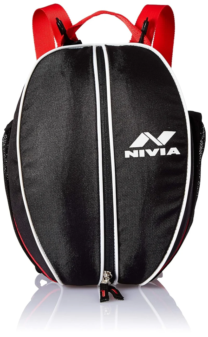 Nivia 5245 Ball Bag - Black/Red