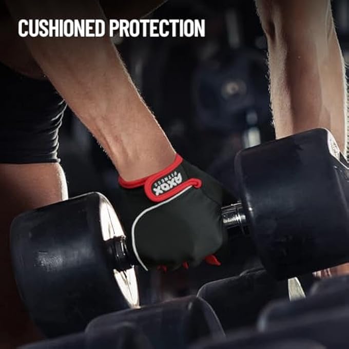 AXOX Fitness Small Leather Workout Gloves – Premium Gym Gloves For Weightlifting, Crossfit & Strength Training, Black, Men & Women - Image 2