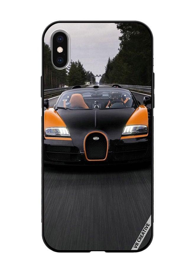 VR CREATIVE غطاء حماية لجهاز Apple iPhone X/XS تصميم Bugatti Chiron متعدد الألوان - Image 1