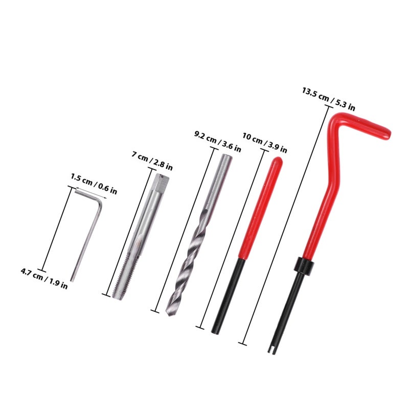 30 Pcs Thread Rethread Helicoil Repair Kit Metric Insert Installation Kit Tool for Automotive Repairs - Image 2