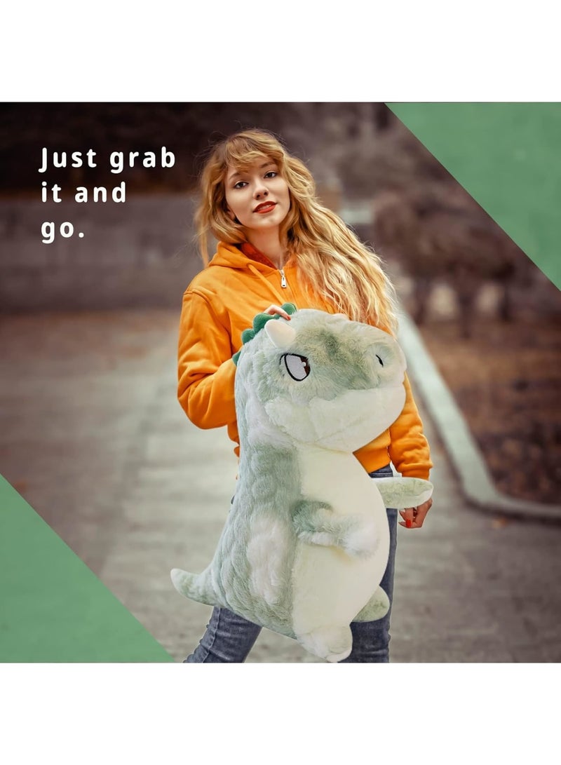 SOLARAE ألعاب محشوة، ألعاب ديناصور محشوة، حيوانات محشوة ديناصور سمين، دمى، ألعاب للأولاد والبنات والأطفال هدايا عيد الميلاد (9.8 بوصة/25 سم) - Image 4