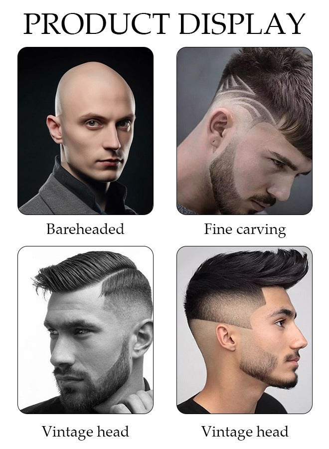 DUNISO ماكينة قص شعر ذكية كهربائية مع 5 أنواع من أمشاط تحديد المواقع ومحرك توربو ومجموعة قص الشعر للرجال مع شاشة LED ومجموعة تشذيب شعر لاسلكية قابلة لإعادة الشحن ومجموعة أدوات العناية بالحلاقة الاحترافية - Image 4