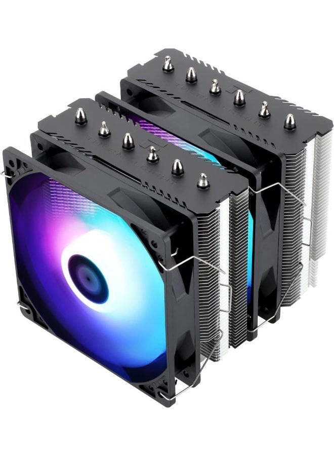 ثيرمالرايت مُبرد الهواء للوحدة المركزية Thermalright Peerless Assassin 120 SE ARGB، مبرد وحدة مركزية بـ6 أنابيب حرارية، مروحتان Dual TL-C12C-S PWM، غطاء مبرد من الألومنيوم، تقنية AGHP، متوافق مع AMD AM4/AM5 وIntel LGA1700/115X/1155/1200/1851 - Image 1