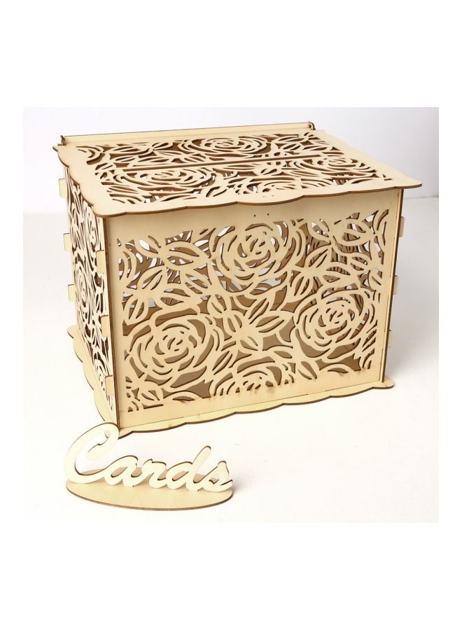 NIBEMINENT Wooden Wedding Card Box With Sign YWH1857 - Image 5