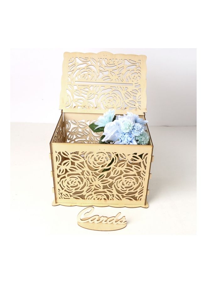 NIBEMINENT Wooden Wedding Card Box With Sign YWH1857 - Image 3
