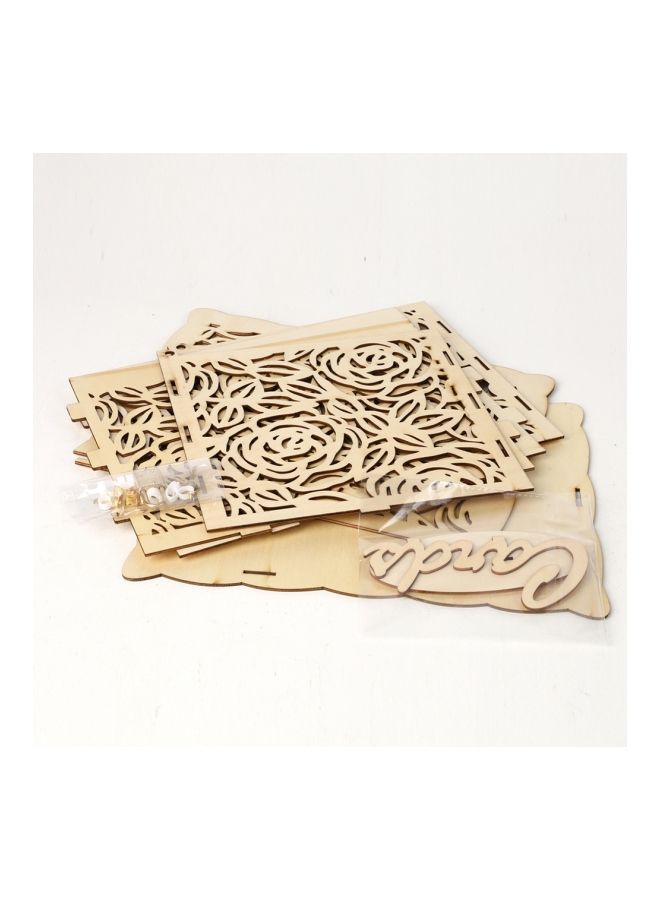 NIBEMINENT Wooden Wedding Card Box With Sign YWH1857 - Image 2