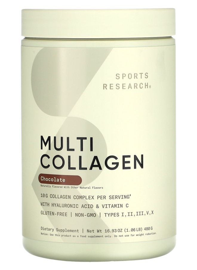 SPORTS RESEARCH Multi Collagen Chocolate 1.06 lb (480 g) 