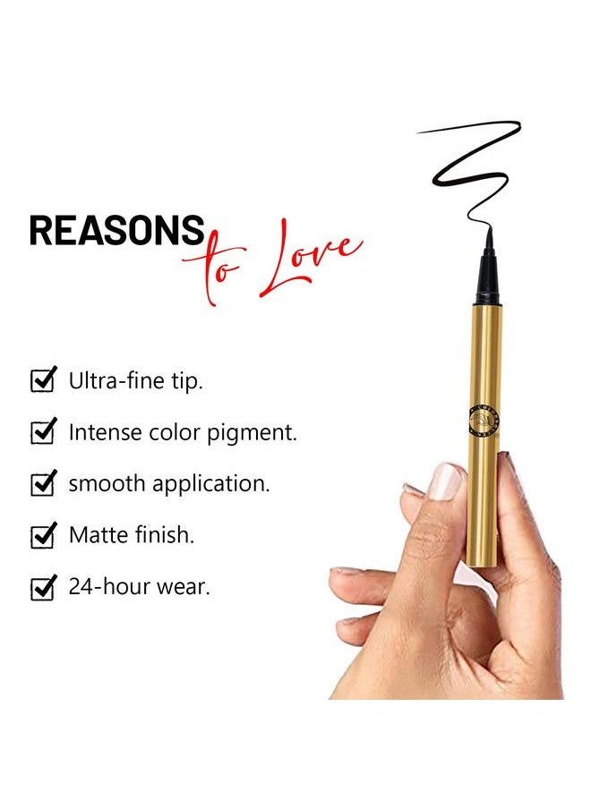 Pen Eyeliner ; Ultra Matte Finish Smudge Proof Waterproof Long Stay One Stroke Glide (20 Gram) - pzsku/Z7F757BBB23190E30DE86Z/45/_/1687760033/5b9b403e-1be0-49a7-8faf-885c432b64d5