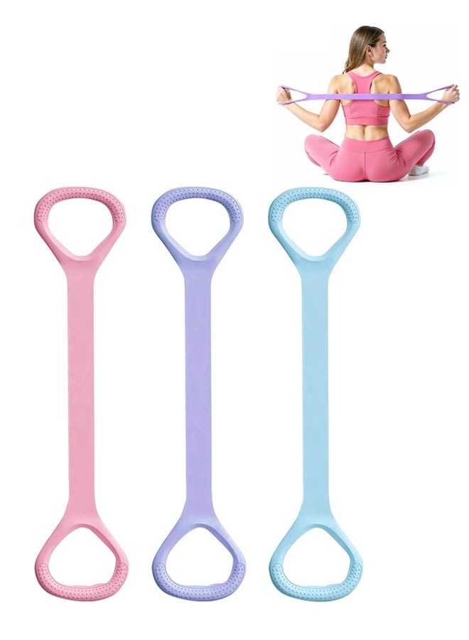 Figure 8 Resistance Band with Handles, Elastic Bands for Working Out,Arm,Back,Shoulder Training Elastic Ropes,Exercise Equipment for Yoga, Pilates,Physical Therapy Stretching