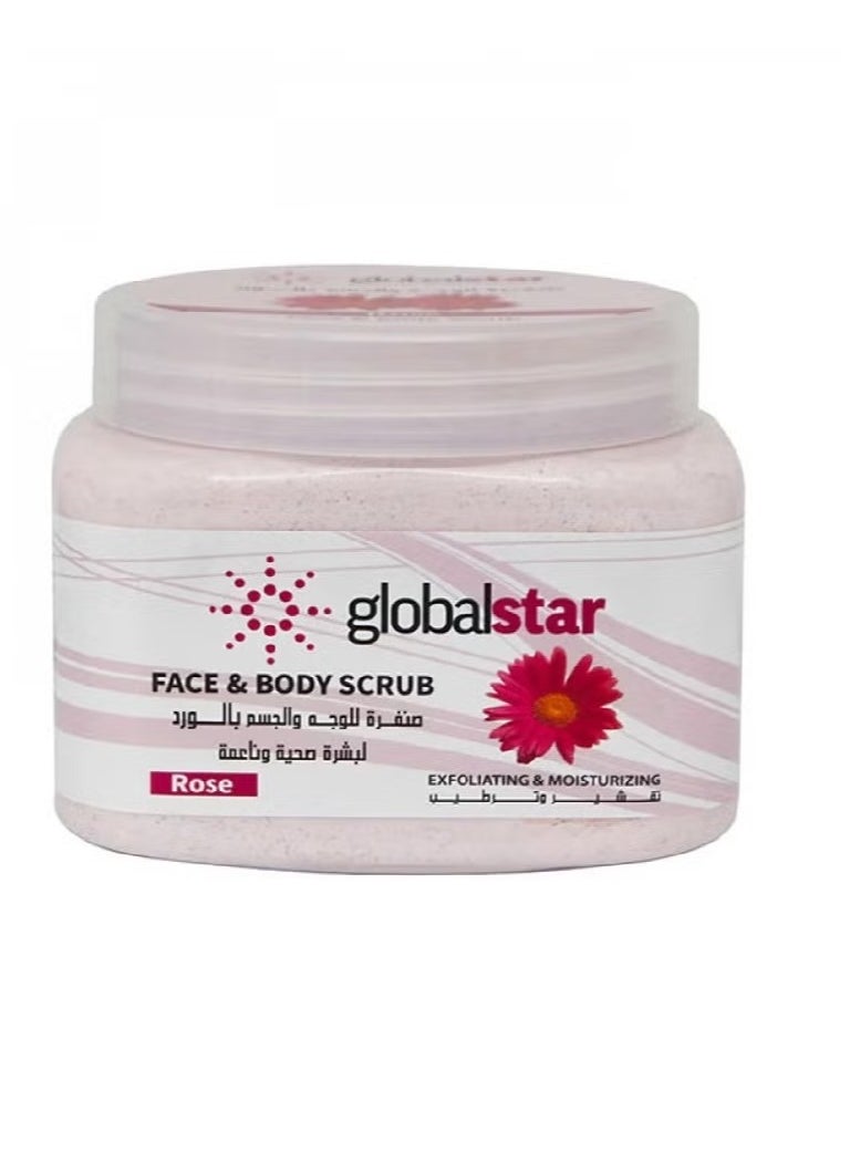 Global Star Global Star Face and Body Scrub Rose 500 ML 