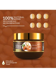 Khadi Natural Khadi Natural Moroccan Argan Hair Mask 200gm-Powered Botanics  - Image 3
