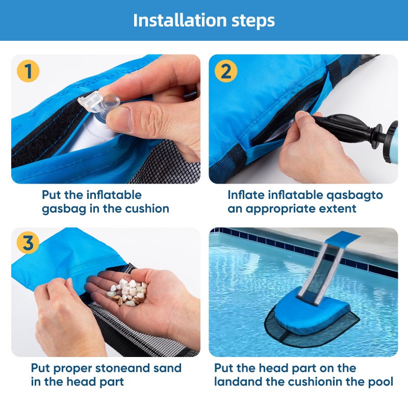 LCHUANG Pro Pool Animal Critter Escape Ramp 2Pcs Frog Saver Pads Ladder for Swimming Pools Lily Pad for Frogs Float Life Saving Wildlife Duck Duckling Creature Rescue Bridge Log Maintenance Kits Accessories - Image 5