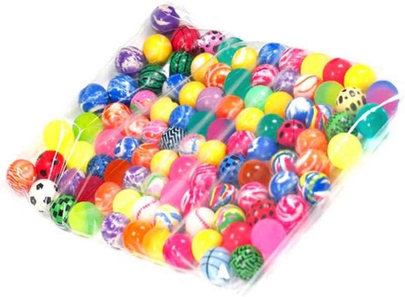 KISEER 50 Pieces Assorted Colorful Bouncy Balls Bulk Mixed Pattern High Bouncing Balls for Kids Party Favors, Prizes, Birthdays Gift (28 mm) - Image 5