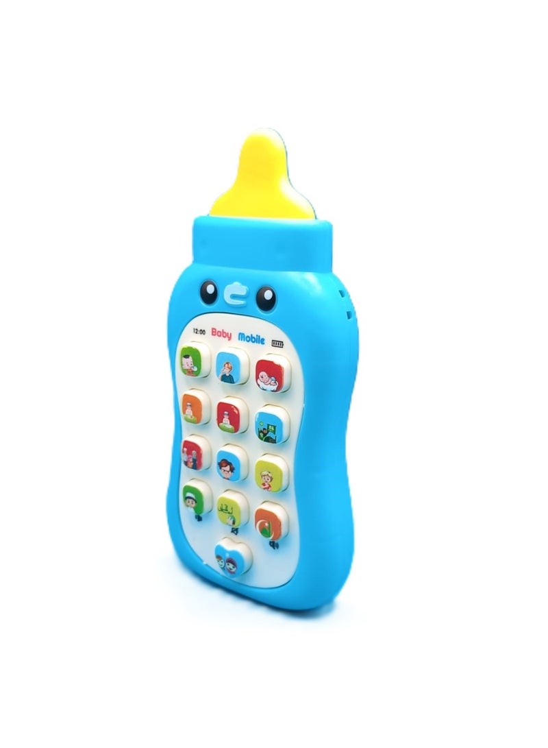 قاري جهاز الاطفال التعليمي بيبي موبايل للأولاد لون أزرق - Image 3