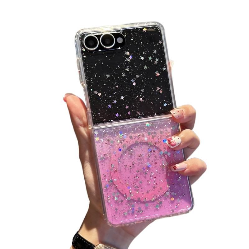 غطاء MagSafe | مغناطيس قوي | لـ Samsung Galaxy Z Fold 4 | وردي | Acrylic | مسحوق لامع - Image 1