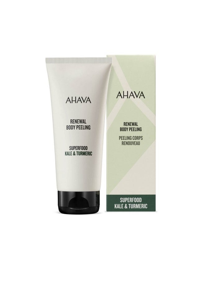 AHAVA Superfood Kale & Turmeric Smoothing Antiaging Body Scrub Inshower Gel Peel To Detox & Renew The Skin Reinforces The Skin’S Natural Barrier With Antiaging Kaleturmeric & Osmoter 6.8 Fl.Oz  - Image 2