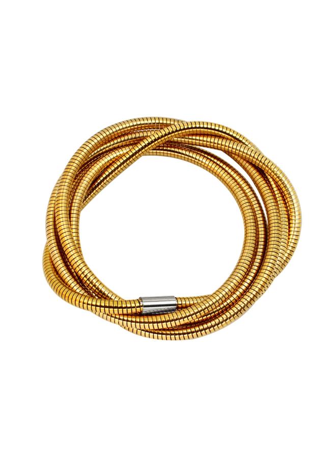 NIBEMINENT Exotic European And American Retro Exaggerated 5 Layered Spring Bracelet Personalized Creative Design 