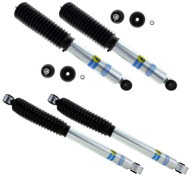 Bilstein 5100 Front 2-2.5", Rear 0-1" Lift Shocks Kit for 99-10 Chevy Silverado 1500HD 2500 2500HD 3500 3500HD 2WD / 4WD 2000 2001 2002 2003 2004 2005 2006 2007 2008 2009 2010 - Image 1