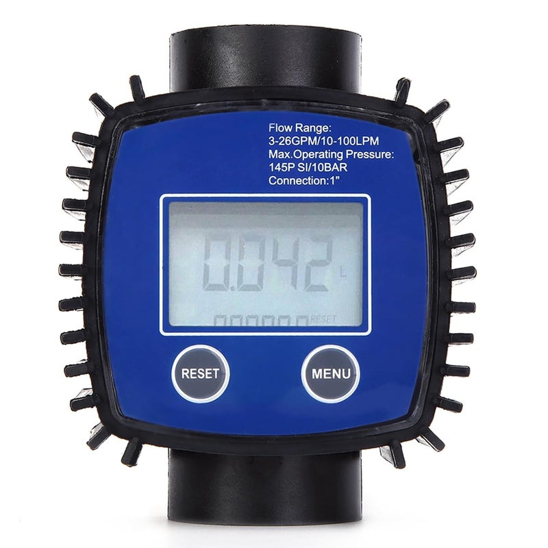 Digital Display Water Flow Meter 1in Internal Thread, Durable Construction - Precise Flow Measurement, Clear Screen Display, Versatile Use - Image 1
