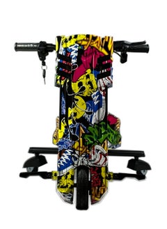 GOLD MANTIS 36V Drift Trike for Kids | Motorized Ride-On with 8" Front Wheel, LED Lights, PU Rear Wheels, Variable Speed | Gift for Boys & Girls Ages 8-14 | Stylish Multi-Color Design (Graffiti Street Dance)  - Image 3