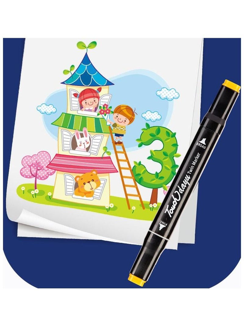 Touch 60-Piece Twin Side Marker Pens Set hrm060 Multicolour - Image 4