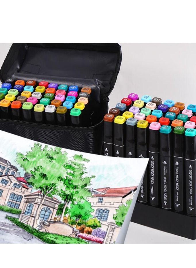 Touch 60-Piece Twin Side Marker Pens Set hrm060 Multicolour - Image 2