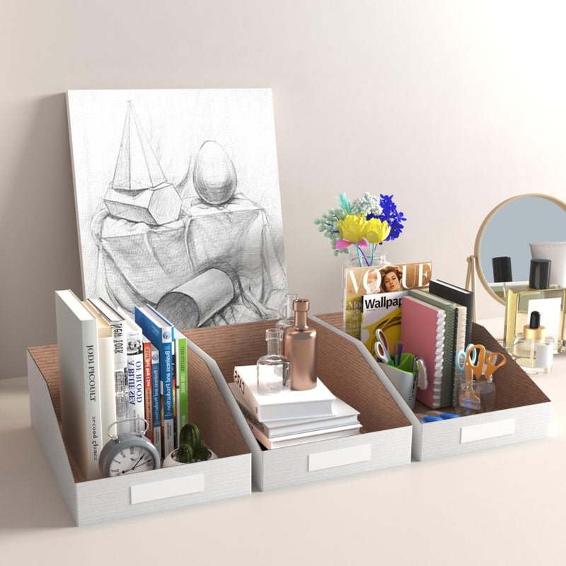 ZBEIVAN Cardboard Storage Bins Boxes 35 Packs 12x8x4.5 Inches, Easy Assembly Pantry Organizer Bins for Shelf, White - Image 4