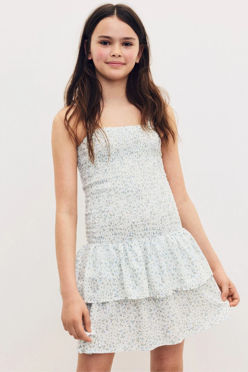 اتش اند ام فستان بحمالات كتف رفيعة من نسيج مرن