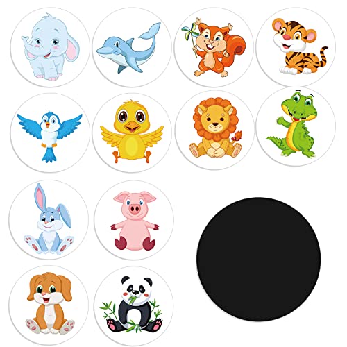 Geyee 24 Pcs Potty Training Stickers Potty You Pee on Toilet Reveal Stickers Chart Reusable Pee Decals Color Changing Seat Toilet Targets for Boys Girls Kids Training UseAnimal