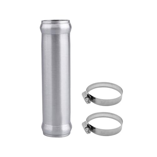AC PERFORMANCE 1 25mm OD Aluminum Alloy Hose Joiner Silicone Pipe Connector Bead 4 Length with 304 SS Clamps - Image 3