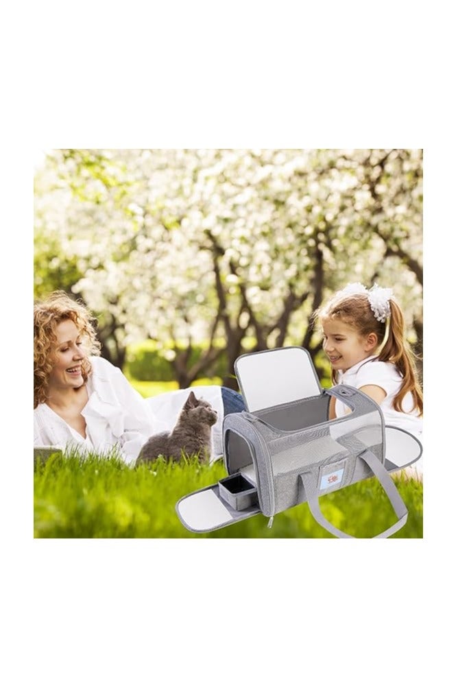 Large Pet Carrier, Dog Carrier 20 lbs and Up, Soft Sided Cat Carriers for Large Cats Under 25 lbs, Foldable - Image 5