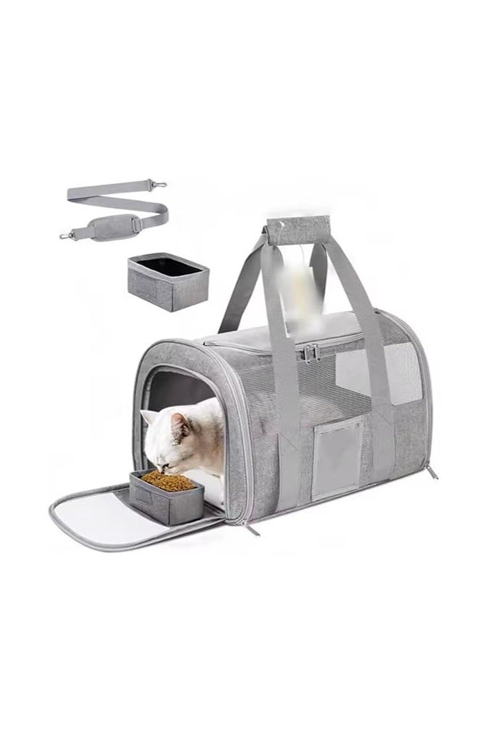 Large Pet Carrier, Dog Carrier 20 lbs and Up, Soft Sided Cat Carriers for Large Cats Under 25 lbs, Foldable - Image 1