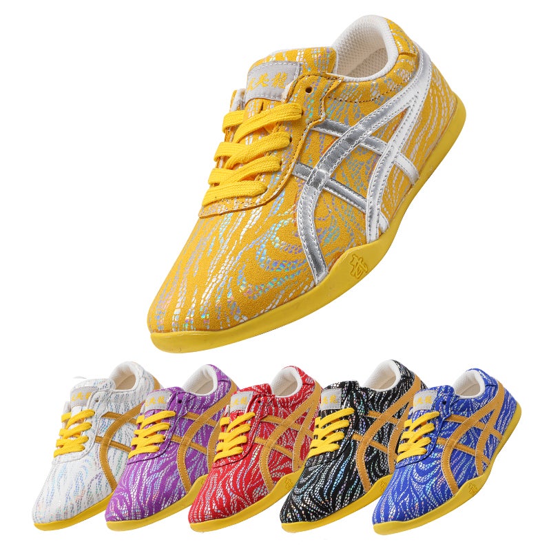 Children'S Martial Arts Competition Shoes Men'S And Women'S Exercise Performance Special Sports Tai Chi Shoes Adult Soft Sole Colorful Training Shoes - Image 3