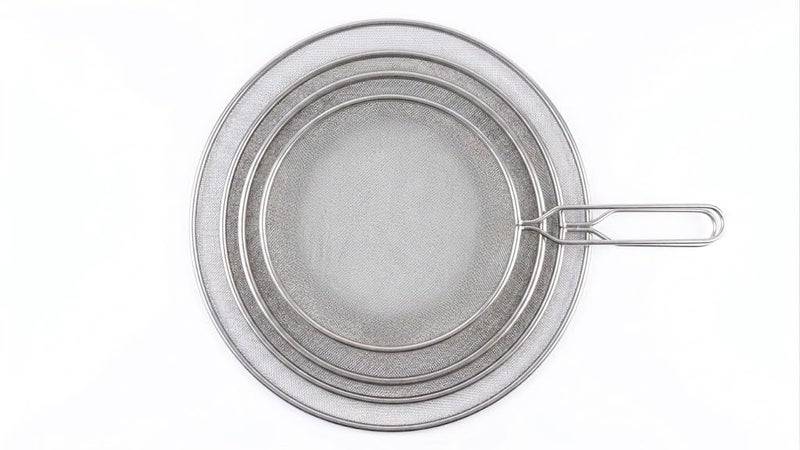 3-Piece Splatter Guard Set for Frying Pan Stainless Steel Fine Mesh Grease Screen with Heat-Resistant Handle, Multipurpose Kitchen Oil Splash Guard & Cooling Rack - Image 1