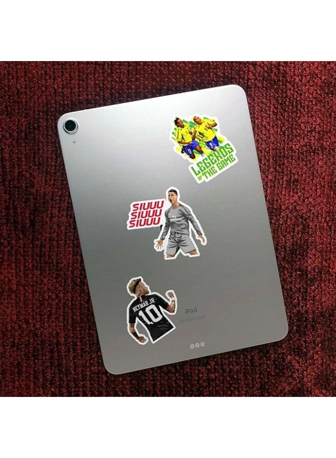 CodersParadise Pack Of 65 Football Soccer Stickers For Laptop, Planner, Diary, Waterproof Residue Free, self adhesive - Image 3