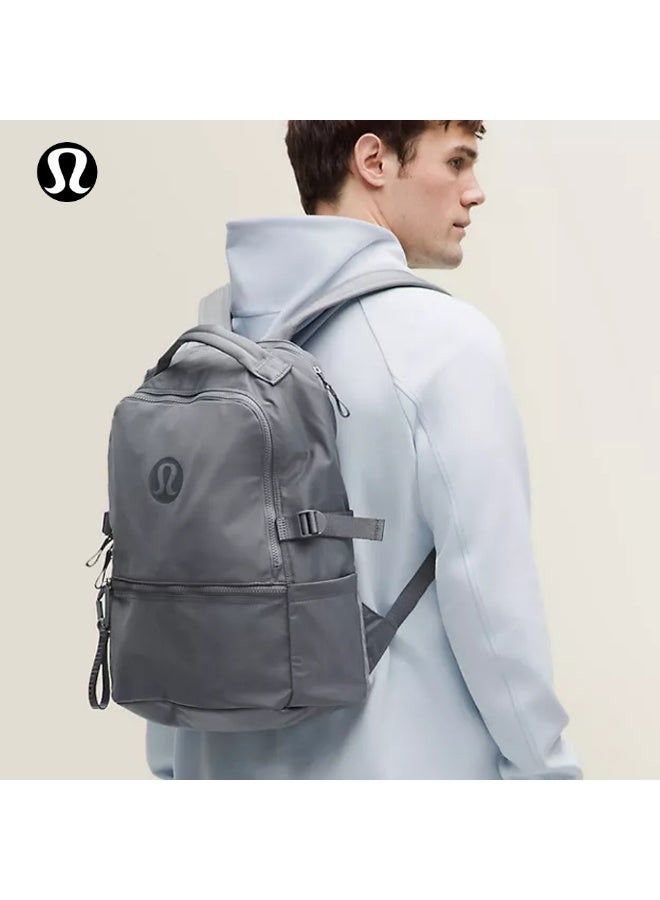 لولوليمون حقيبة الكتف المزدوجة Lululemon ، رياضية ، للمدرسة ، ملابس غير رسمية ، المشي لمسافات طويلة ، حقيبة ظهر سعة كبيرة 22 لتر - Image 2