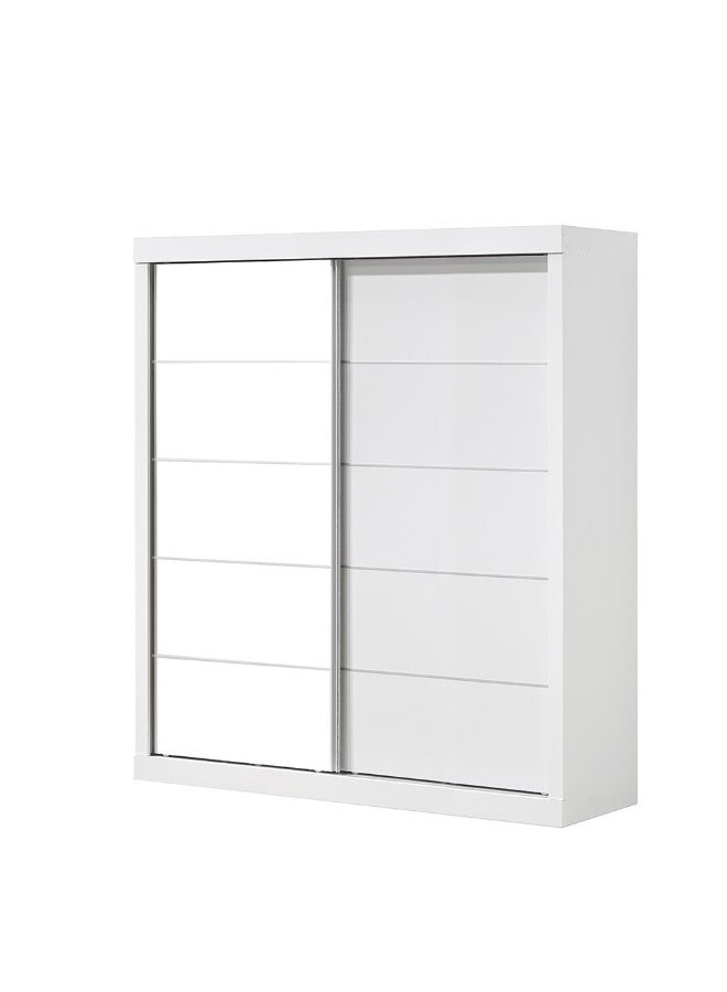 DANUBE HOME Supreme New 2Door Large Sliding Door Wardrobe With Mirrors | Sturdy Closet Clothes Storage Cupboard | Modern Design Space Saving Cabinet For Bedroom L182xW57.5xH210cm-White - Image 3
