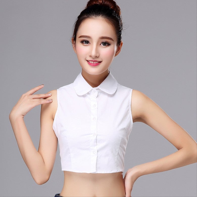 Korean Style False Collar Women'S All-Match False Collar Shirt False Collar Shirt Collar White Sweater Decorative Cotton False Collar - Image 1