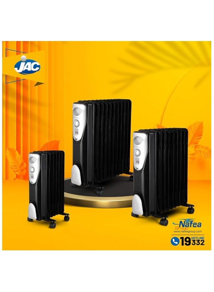 جاك دفاية زيت جاك، 7 ريش، 1200 واط، أسود، NGH-327B  - Image 1