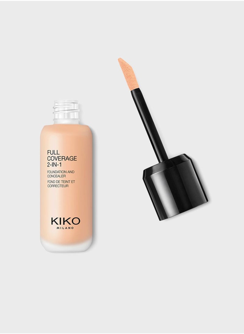 KIKO MILANO Full Coverage 2-In-1 Foundation & Concealer - Neutral 35 