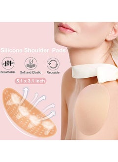 Generic Silicone Shoulder Pads for Womens Clothing, for Office wear, Gym & Formal Events, Natural Lift & Posture Correction, Lightweight & Durable for Work & Play 1 Pairs Skin Color  - Image 2
