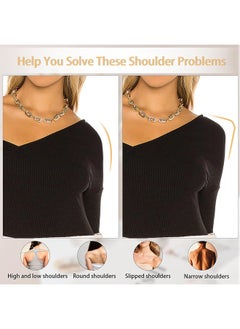Generic Silicone Shoulder Pads for Womens Clothing, for Office wear, Gym & Formal Events, Natural Lift & Posture Correction, Lightweight & Durable for Work & Play 1 Pairs Skin Color  - Image 5