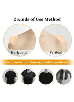 Generic Silicone Shoulder Pads for Womens Clothing, for Office wear, Gym & Formal Events, Natural Lift & Posture Correction, Lightweight & Durable for Work & Play 1 Pairs Skin Color  - Image 3