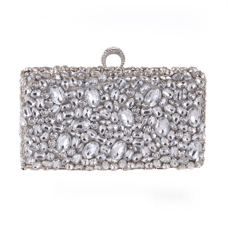 Style Acrylic Diamond-Encrusted Chain Women'S Hand Bag Horizontal Square Banquet Women'S Bag 689418 - Image 2