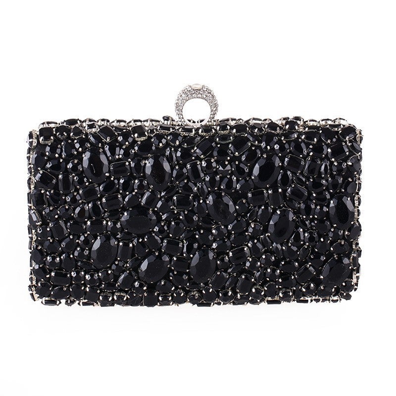 Style Acrylic Diamond-Encrusted Chain Women'S Hand Bag Horizontal Square Banquet Women'S Bag 689418 - Image 1