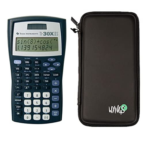 TEXAS INSTRUMENTS TI 30 XIIS Technical Scientific Calculator WYNGS Protective Case Black - Image 1